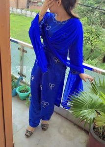 Today Trending Bow Suite Dupptta Kamiz Trouser