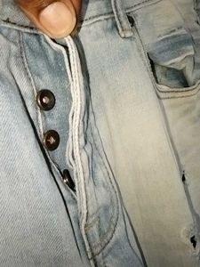 Distressed Light Wash Jeans