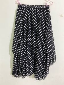 Chiffon Polka Dot Skirt