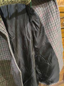 Vintage Plaid Overcoat