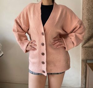 Peach Oversized Knit Sweater