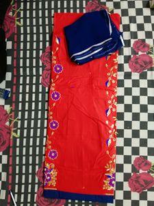 Beautiful Red Blue Combination Fancy Suit