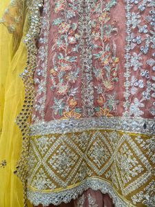 Pastel Heavy Chiffon Sharara Suit