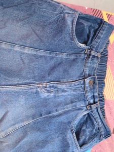 Washed Blue Denim Jeans