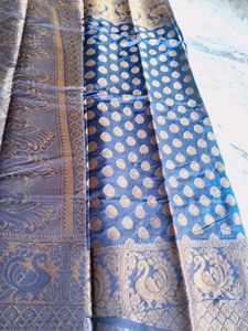 New Blue Saree