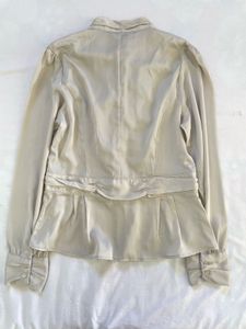 Victorian Elegant Ruffle Front Blouse