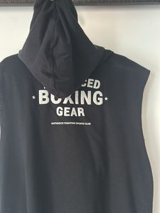 Outshock Black Sleeveless Hoodie