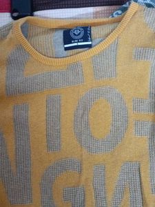 Stylish Yellow Knit Sweater