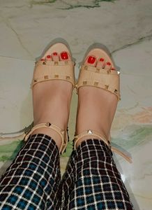 Studded Platform Heels