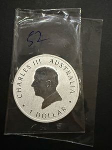 Charles III Australia 1 Dollar Silver Coin 2024