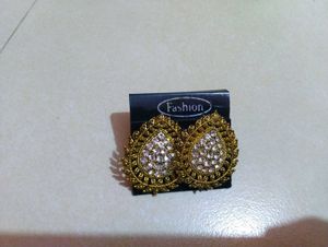 Fancy Golden Earrings