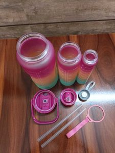 Motivational Water Bottle Set Of 3