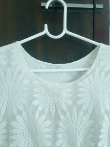 WHITE SKATER DRESS 👗