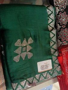Fancy Embellished Sarees - Set of 3