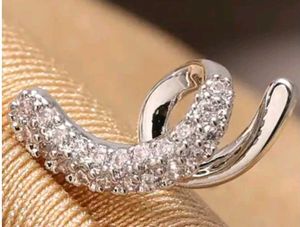 Sparkling Silver Ear Cuff