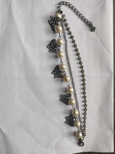 Butterfly & Pearl Bracelet