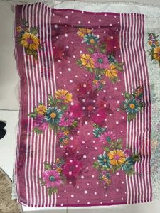 Floral Print Saree