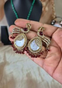 Elegant Peacock Earrings- New Stock
