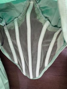Green Corset Top