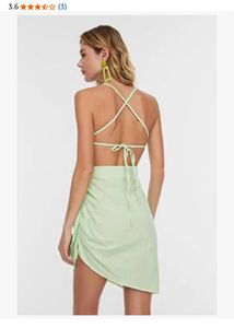 Sea Blue Backless Dress