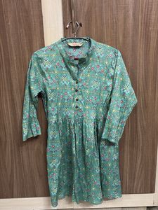 Green Printed Kurti