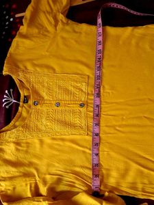 Mustard Yellow Kurti