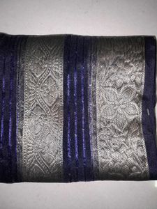 Elegant Navy Blue Saree