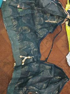 Black &amp; Gold Blouse Piece