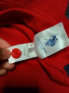 U.S. Polo Assn. Red Striped TShirt