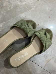 Green Wedge Heels
