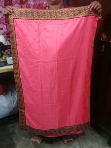 Peach Women&#39;s Saree