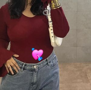 Maroon Long Sleeve Top