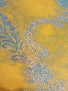 Elegant Yellow &amp; Blue Saree
