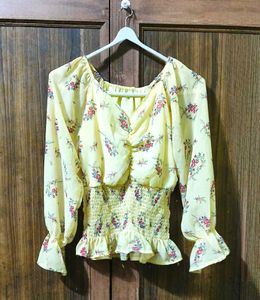 Floral Smocked Blouse