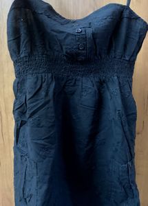 Black Eyelet Sun Dress