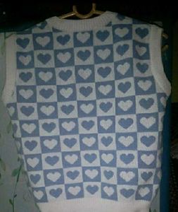 Blue Heart Sweater Vest