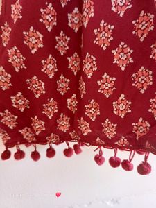 Full, Ballon Sleeves Printed Top (XS / S - Size)