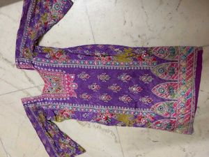 Purple Floral suit