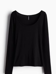 Black Long Sleeve Top