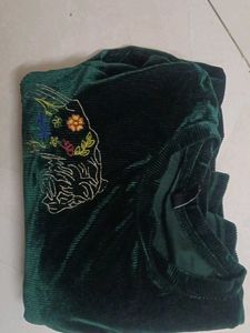 Excellent velvet party wear dress