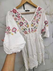 Floral Embroidered Top