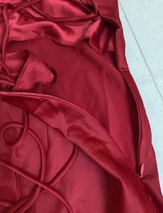 Cowl neck red slip dree