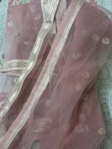 Pink Sequin Embellished Sharara Dress