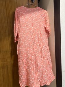 Peach Colour Cotton Kurta…