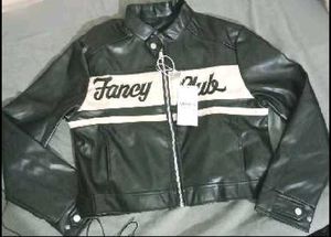 Statement Faux Leather Jacket.