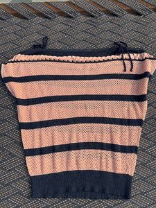 Beautiful Boat-Nack Shiny Party Top.