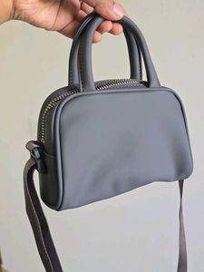 Adidas Rubberised Mini Grey Bag