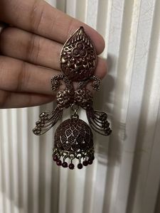 Mehroom Jhumka Earrings