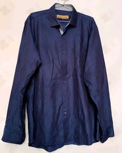 Royal Wear Blue Patterned Shirt