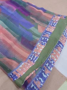 Beautiful  Multi Colours  Smart Saree